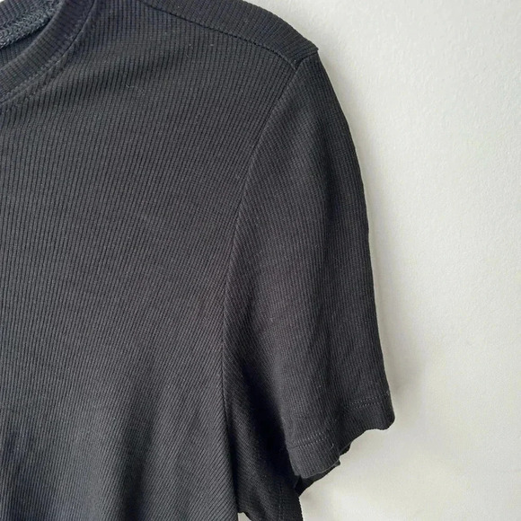 Marine Layer ribbed tense black shirt - Picture 6 of 9